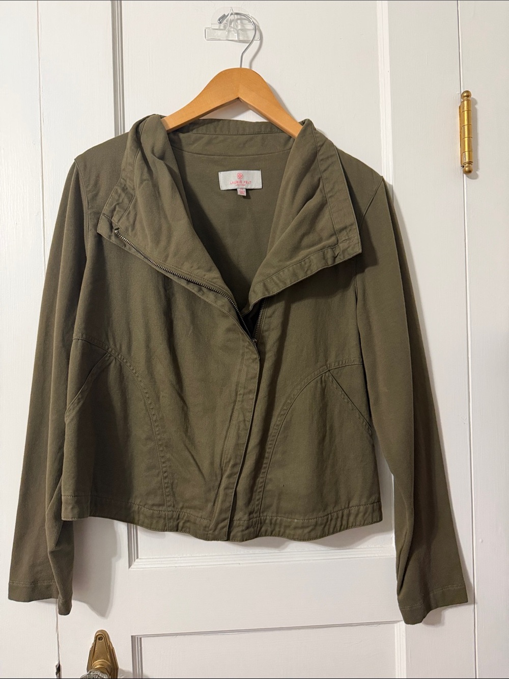 Laurie Felt Olive Utility Zip Jacket